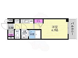 プレサンス京都二条 京華 3階1Kの間取り