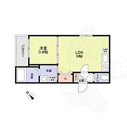 フラッツ六地蔵 3階/-