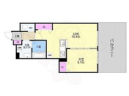 ベラジオ雅び京都洛北ガーデン 1階1LDKの間取り