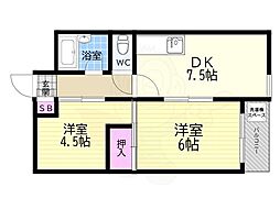 コーポ木の実 2階/-