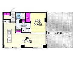英守ビルレノバエイシュウ 1LDKの間取図画像