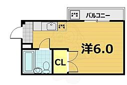 ジュネス21 1Kの間取図画像