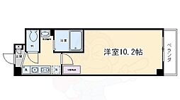 アルトシュロス四条大宮 1Kの間取図画像