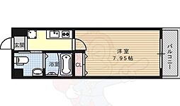 ディアネス西院 1Kの間取図画像