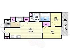 セジュール嵯峨鳥居本 1階/-