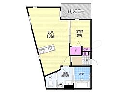 CANVAS KATSURA 1LDKの間取図画像