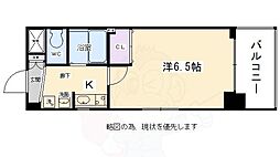 エステムプラザ京都烏丸五条 1Kの間取図画像