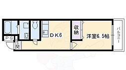 サンシャイン烏丸 1DKの間取図画像