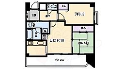 メロディーハイム堺町 2LDKの間取図画像
