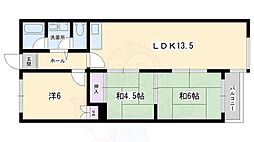 谷畑高野ビルカストルム洛北 3LDKの間取図画像