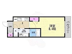 CREST TAPP 京都太秦天神川 dex I 1DKの間取図画像