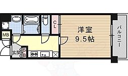 エスリード西大路駅前 1Kの間取図画像