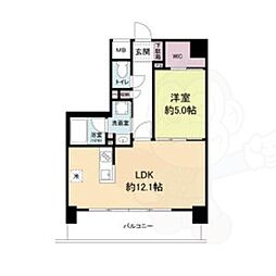 BRANSIESTA山科大塚 1LDKの間取図画像