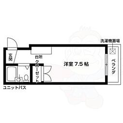 シャトー・フロントナック ワンルームの間取図画像