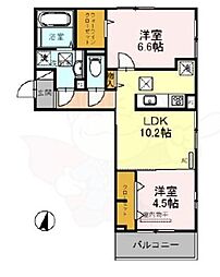 シューペリア2 1階/-