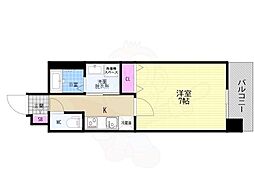 ベラジオ雅び京都西院II 1Kの間取図画像