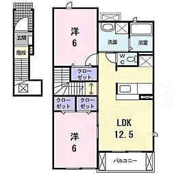 ボヌール シャンブル 2階