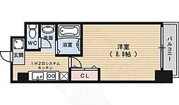 CITYSPIRE烏丸御池 1Kの間取図画像