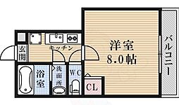 アクアKM 1Kの間取図画像