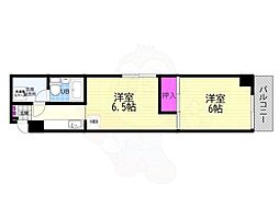 ベルム西陣 2Kの間取図画像