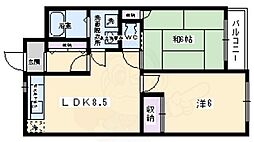 オザサライブコープ 2LDKの間取図画像