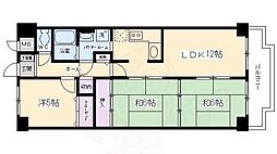グランドハイツ洛南 3LDKの間取図画像
