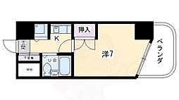 ジョイフル紫野 1Kの間取図画像