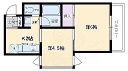 ラセットアベニュー 2Kの間取図画像