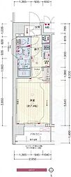 プレサンスTHEKYOTO流雅 1Kの間取図画像