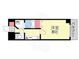 悠々館アペルト・スパシオ 1Kの間取図画像
