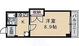 エスポワール川向 1Kの間取図画像