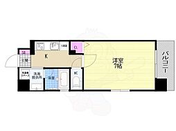 ベラジオレガシー京都西七条 1Kの間取図画像