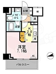 プレコート上鳥羽 ワンルームの間取図画像
