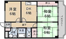 メゾン・ド・ブラン 3DKの間取図画像