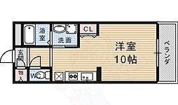 マーベラス納屋町 1Kの間取図画像