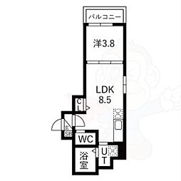 Fasesia Orcus 1LDKの間取図画像