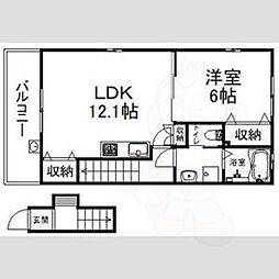 サンモルク西院 2階