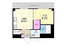 プリオーレリベルタ 1LDKの間取図画像
