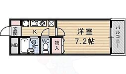 アルカサール成町 1Kの間取図画像