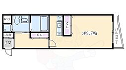 SHICATAONZEBLDG 1Kの間取図画像