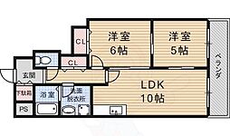 パークアヴェニュー藤ノ森 2LDKの間取図画像