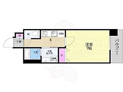 ベラジオ雅び京都西院II 1Kの間取図画像
