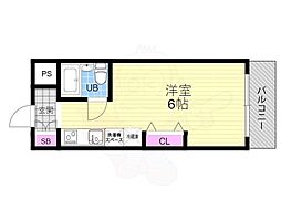 カーサ・ドマーニ ワンルームの間取図画像