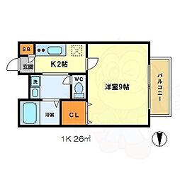 アムール一乗寺1 2階