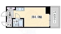 明治館にしき 1Kの間取図画像
