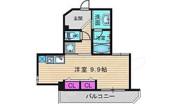 Casadeissa ワンルームの間取図画像