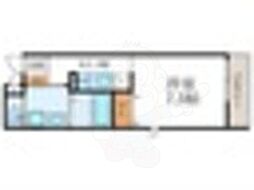 仮)アヴェルーチェ三条堀川 1DKの間取図画像