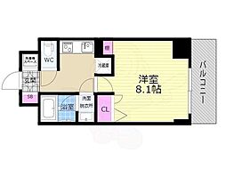 ベラジオ京都西院ウエストシティ3 1Kの間取図画像