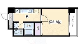 ハウスセゾン四条通 1Kの間取図画像