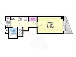 ヌフジャラン御前 1Kの間取図画像